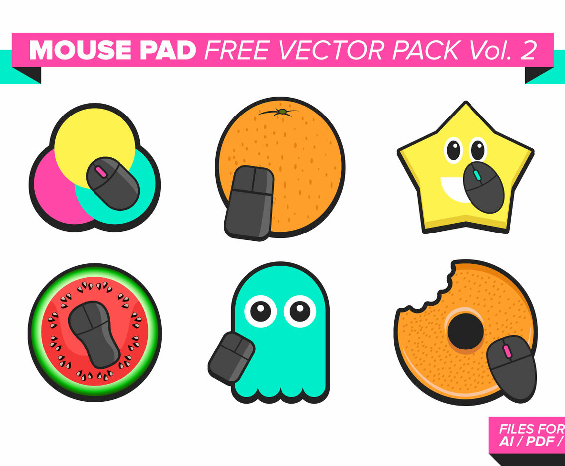 Mouse Pad Free Vector Pack Vol. 2