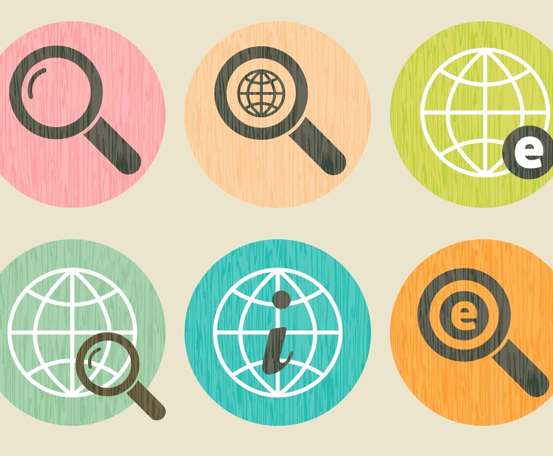 Wood Grain Internet Explorer Icon Set