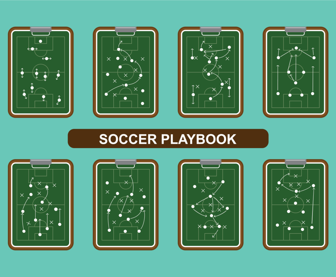 Soccer Playbook Vector