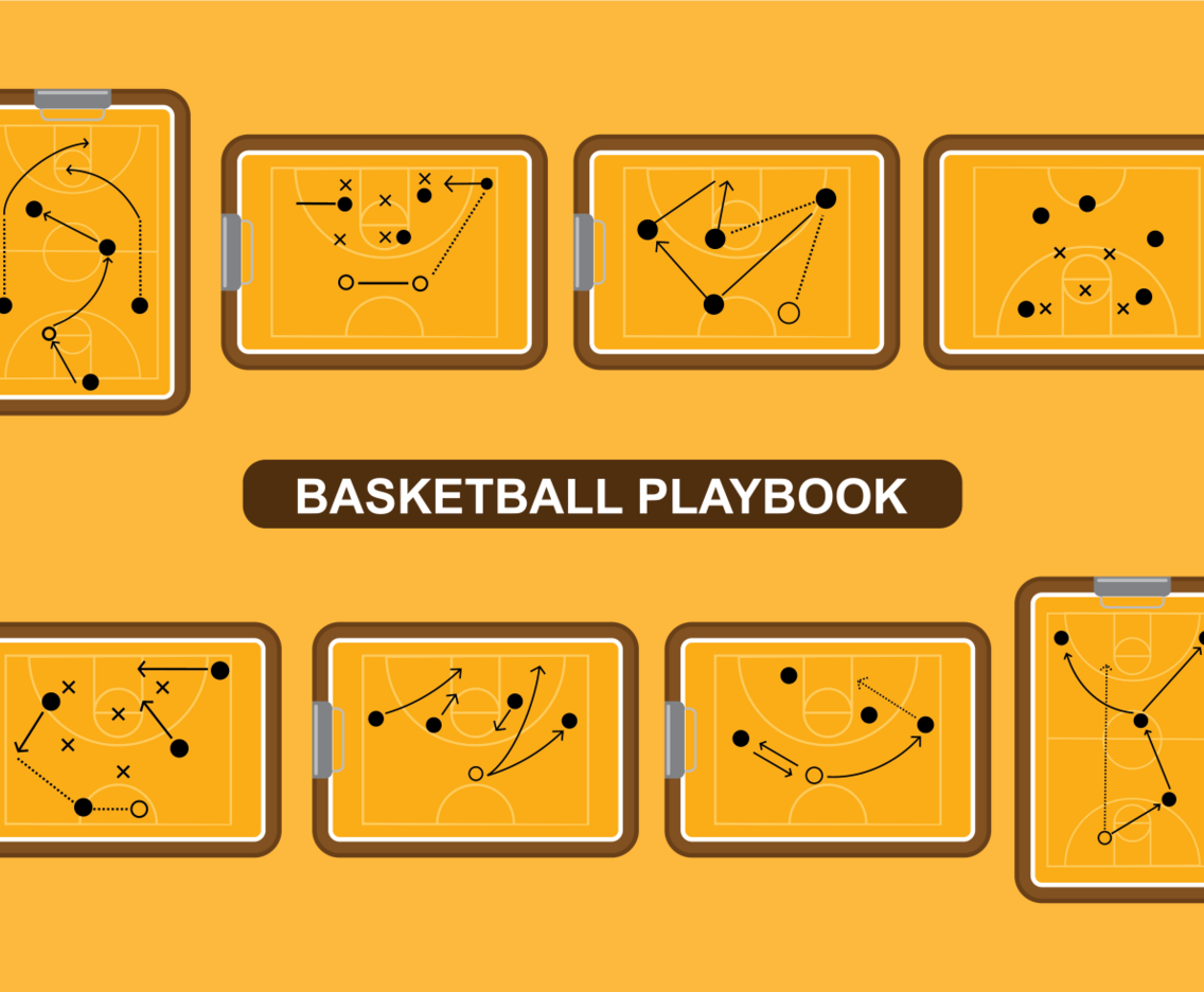 Basketball Playbook Vector
