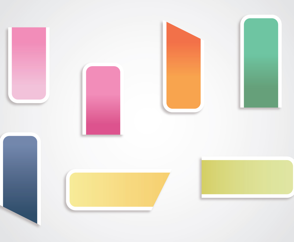 Etiquetas Sash Vector Labels