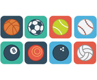 Free Flat Sport Ball Icons