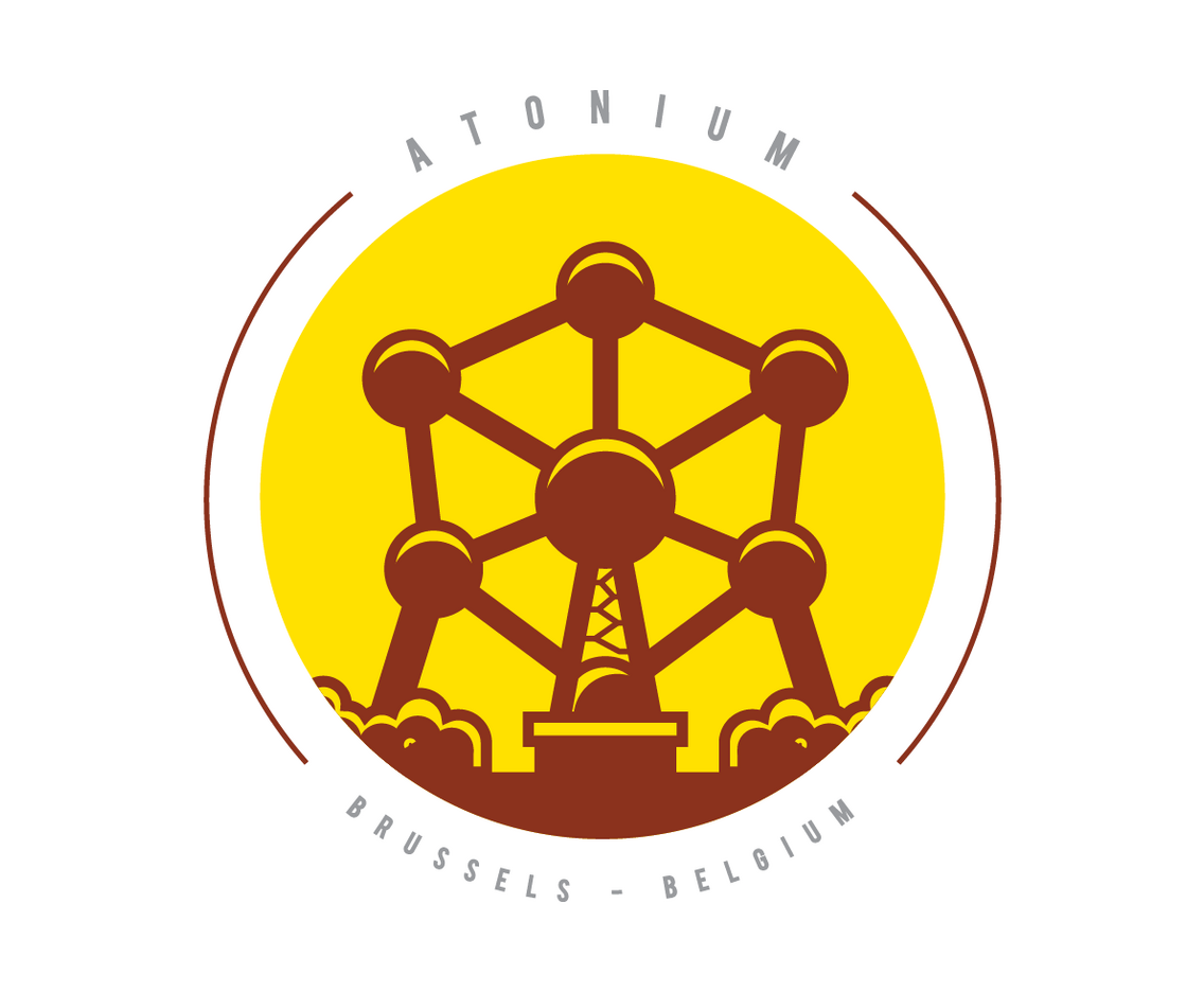 Atomium Monument Illustration