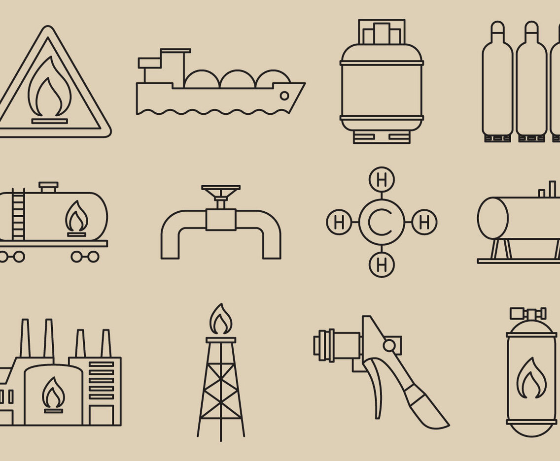 Gas Energy Icons