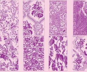 Flower Toile Vectors