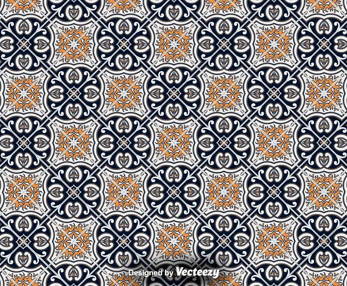 Tile Floor - Ornamental Vector Pattern
