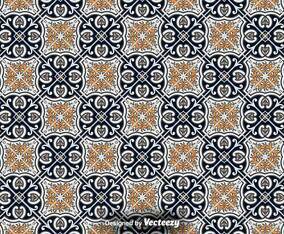 Tile Floor - Ornamental Vector Pattern
