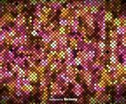Colorful Square Tiles Pattern - Vector Pixelated Background