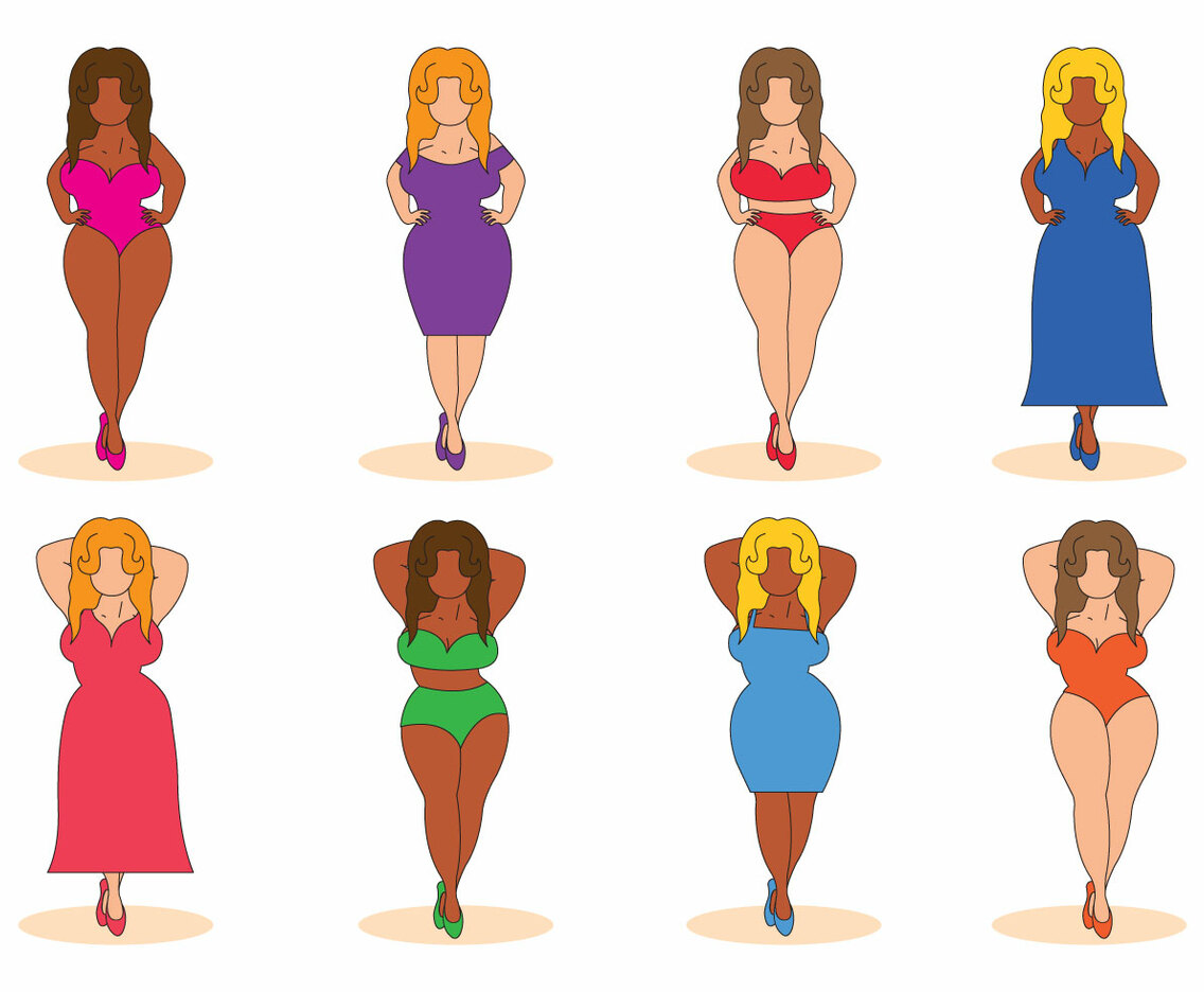 Free Girl Plus Size Vector