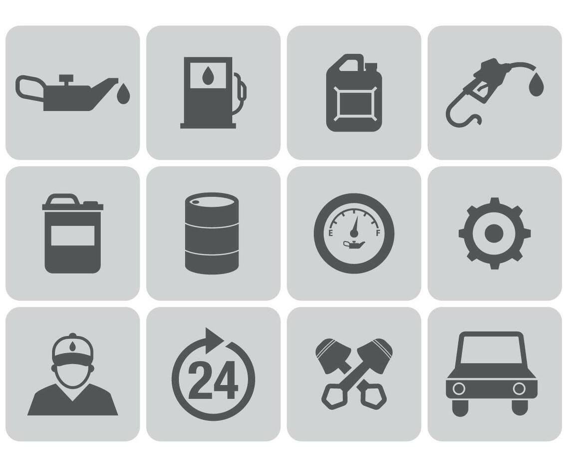 Free Gas Station Icons Vector