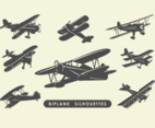 Biplane Silhouettes