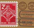 Atomium Brussel Stamp