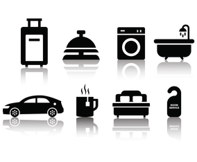 Free Minimalist Hotel Icon Set
