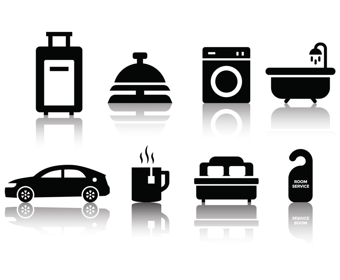 Free Minimalist Hotel Icon Set