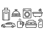 Free Hotel Icon Set