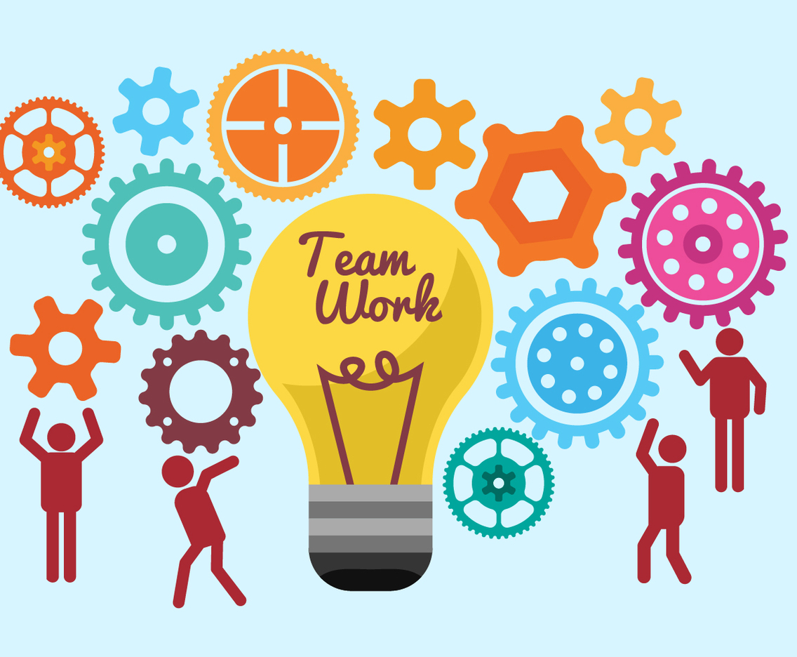 Free Team Work Illustration Vectors