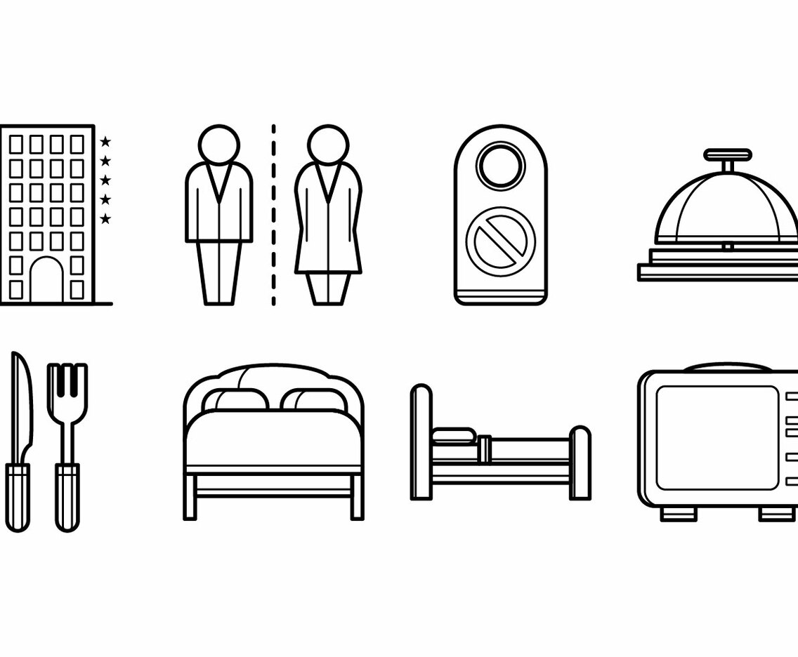 Free Hotel Stuff Icon Vector