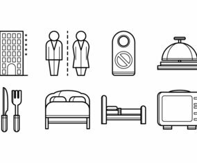 Free Hotel Stuff Icon Vector