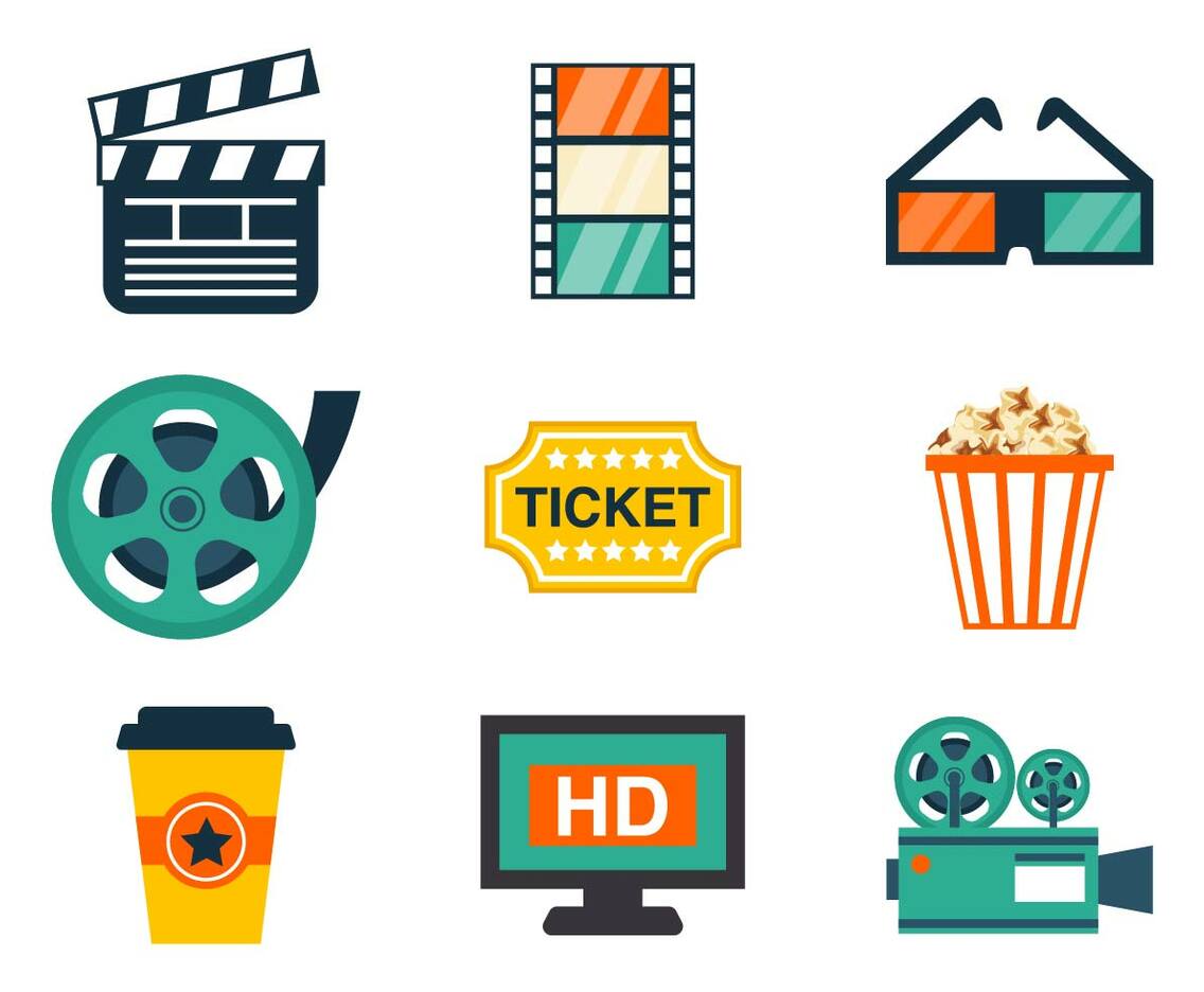 Free Cinema Icons Vector