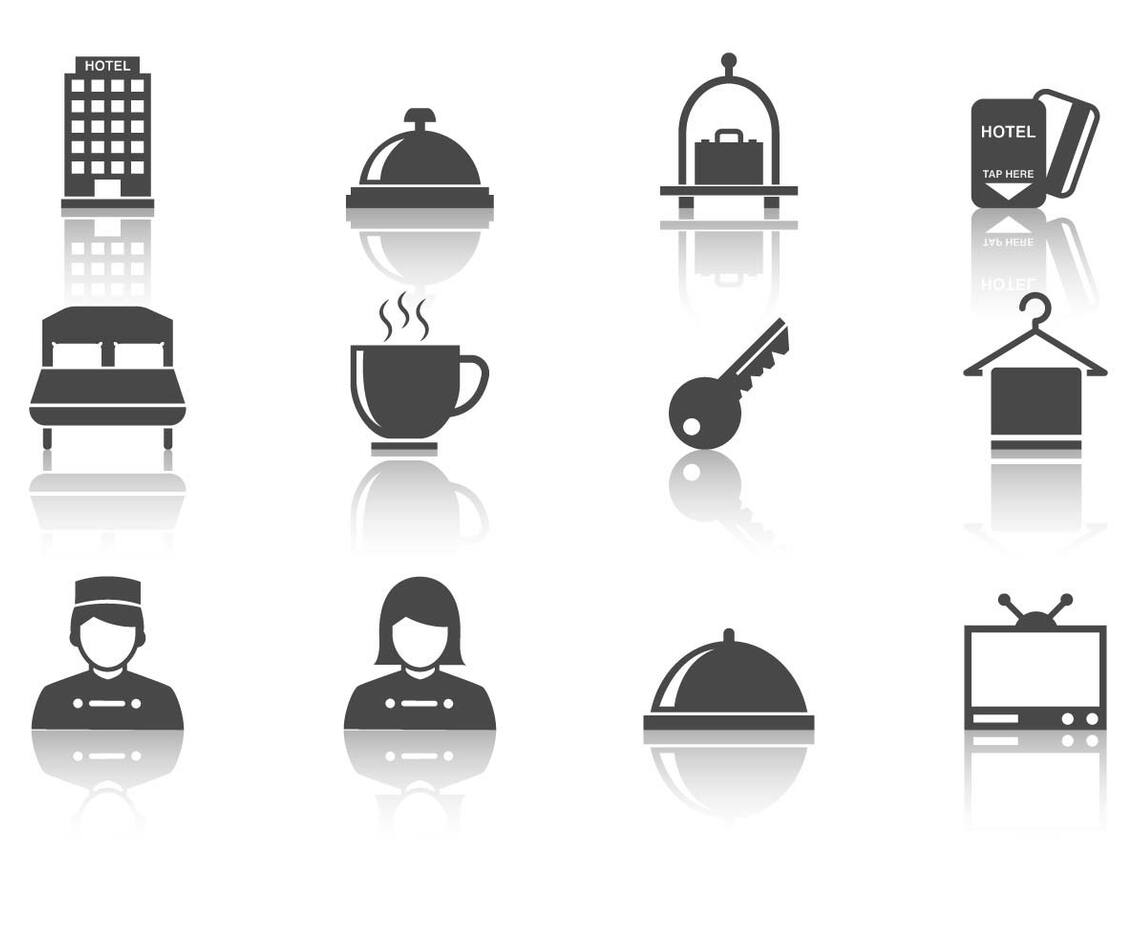 Free Hotel Icons Vector