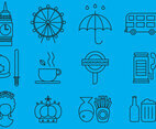 United Kingdom Line Icons