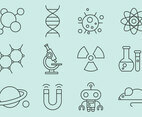 Science Line Icons