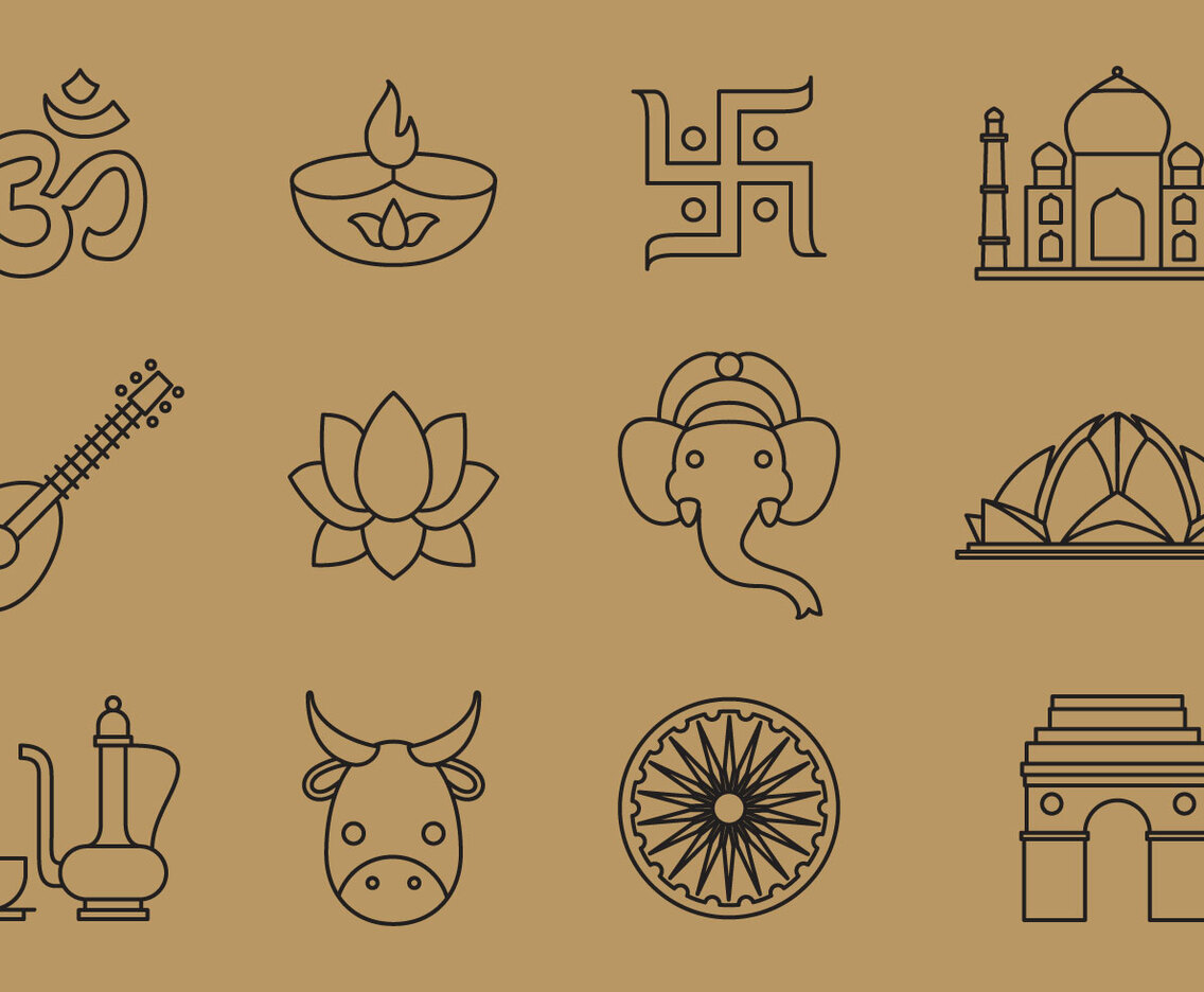 India Line Icons