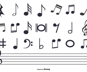 Music Notes Set
