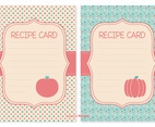 Cute Recipe Cards Set