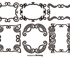 Scroll Works Design - Ornamental Decorative Frames - Vector Elements