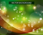Shiny Wave Green Background Vector