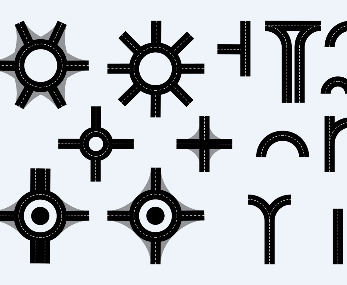 Roundabout and Road Element Vector