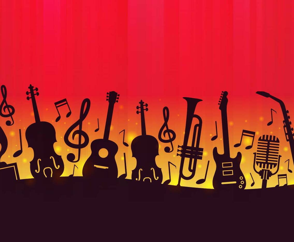 Free Music Background Vector