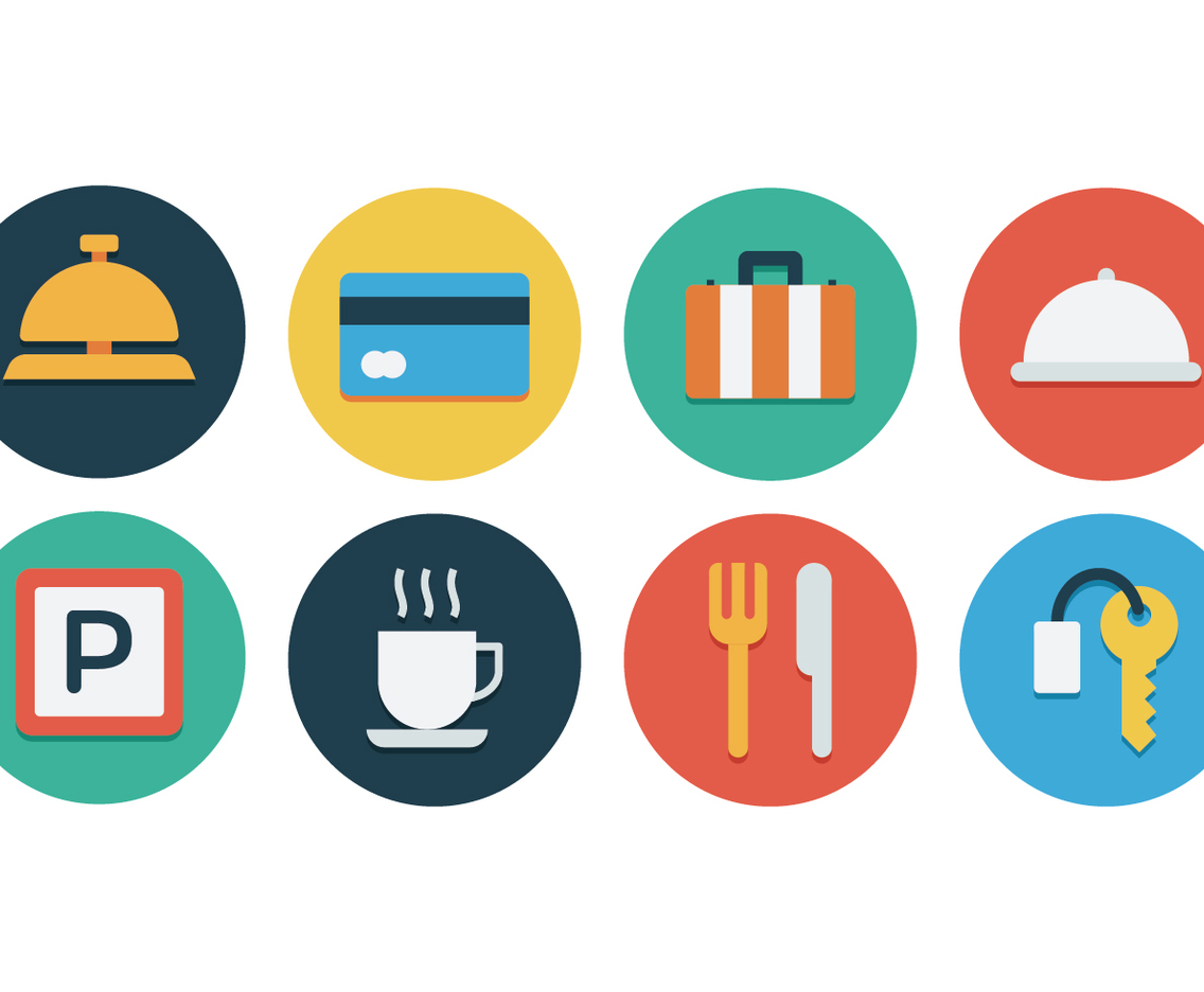 Free Flat Hotel Icons