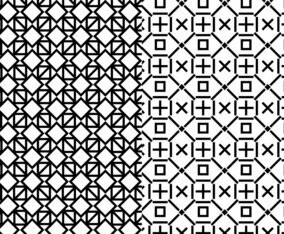 Black White Geometric Pattern