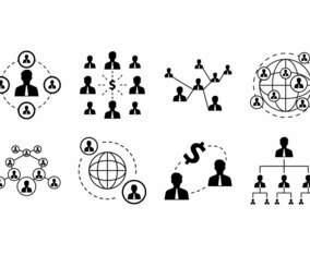 Free Business Network Icon Vector