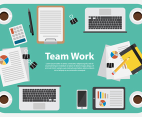 Free Business Team Work Illustration Vector