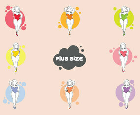 Free Plus Size Woman Vector