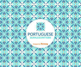 Free Vector Portuguese Tile Pattern