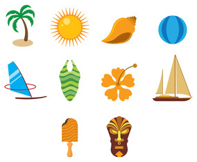 Hawaii Vector Icons