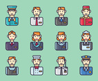 Set of Hotel Staff Vectors