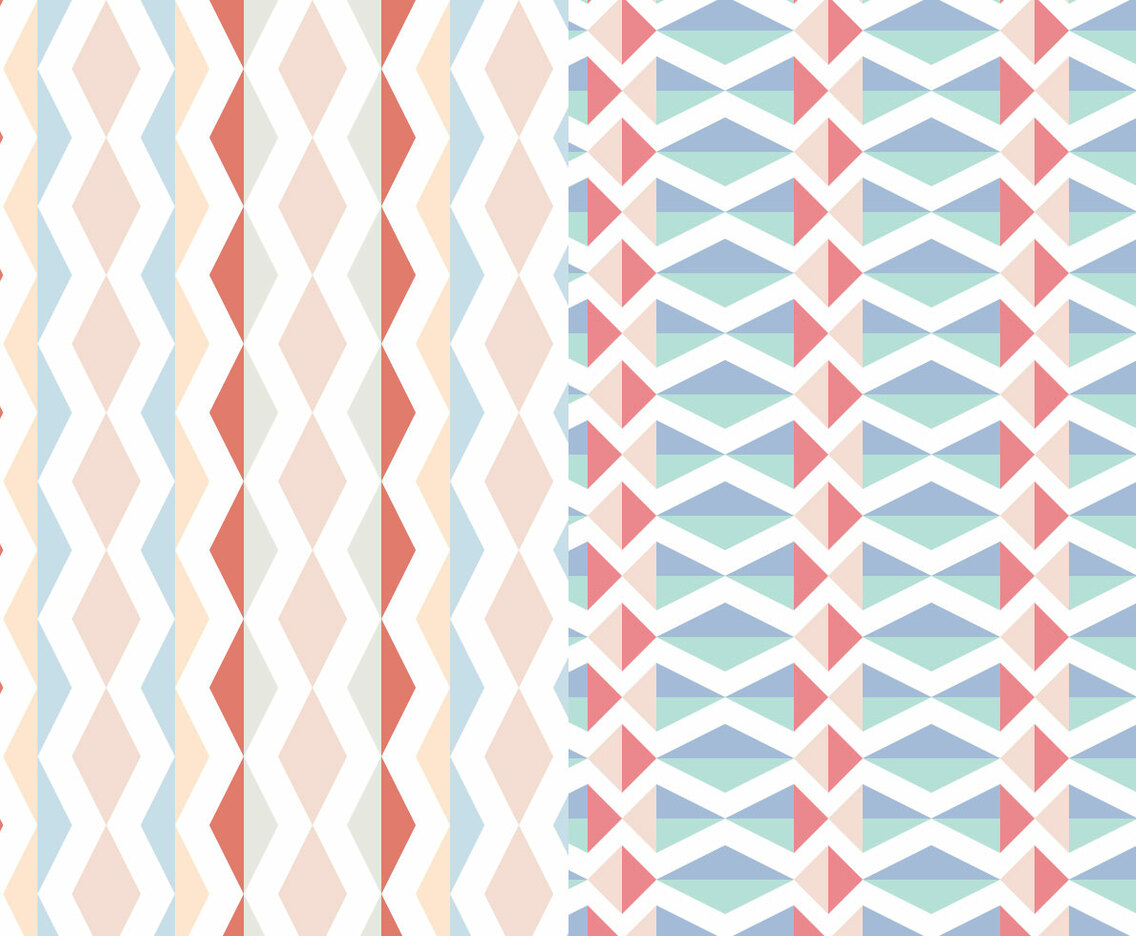 Abstract Geometric Pastel Pattern