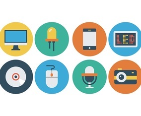 Free Flat Technology Icons