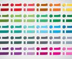 Color Swatches Advertisement Sticker Design Vector