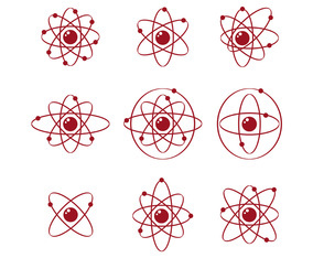 Set Of Atomium Vector