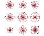 Set Of Atomium Vector