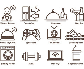 Free Concierge Icons Vector