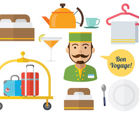 Free Concierge Icons Vector