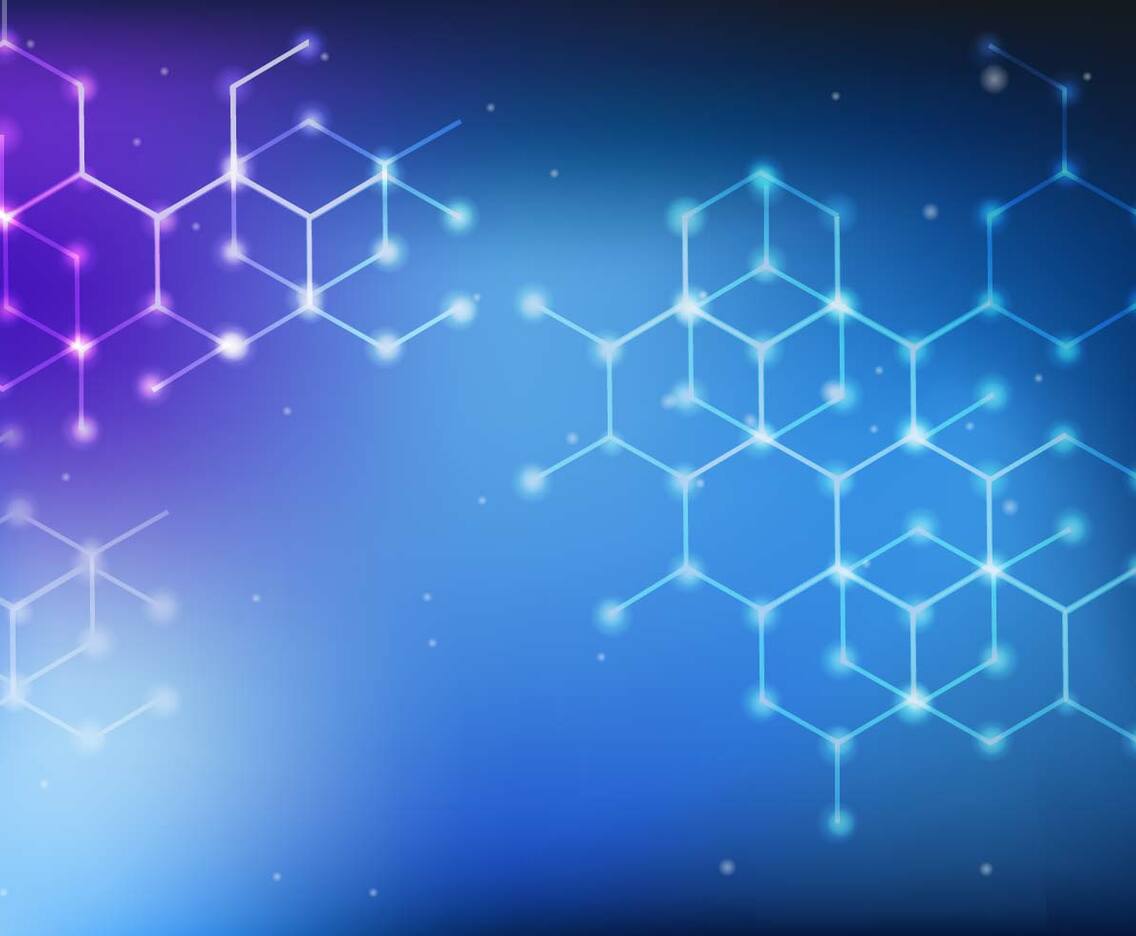 Blue Chemical Formula Background