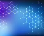Blue Chemical Formula Background